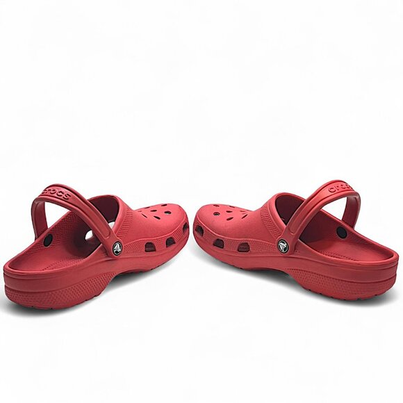 Crocs Red Pepper Classic Adult Clogs 9M 11W Sandal Shoes - Picture 3 of 8